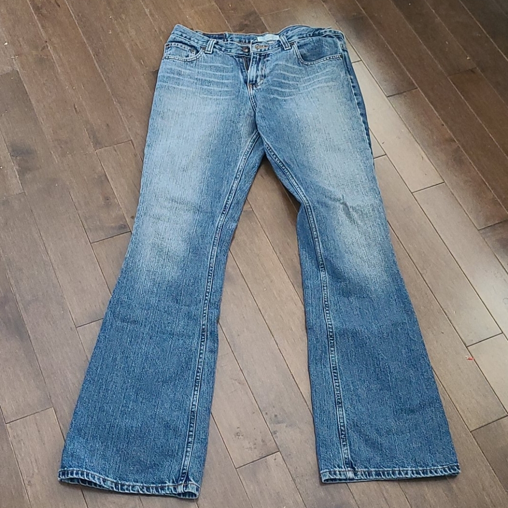 100% Cotton Flare Sz 8 Long American Eagle jeans Favorite Flare 9 inch rise